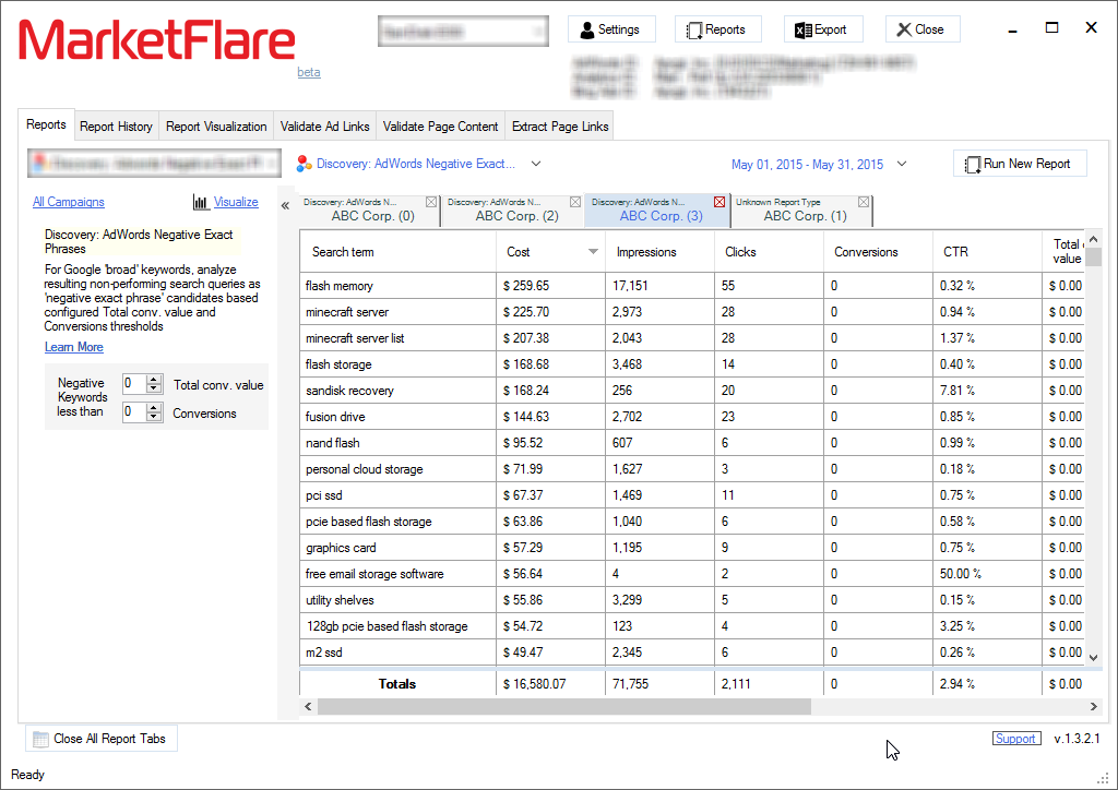 PPC Negative Keywords Tools